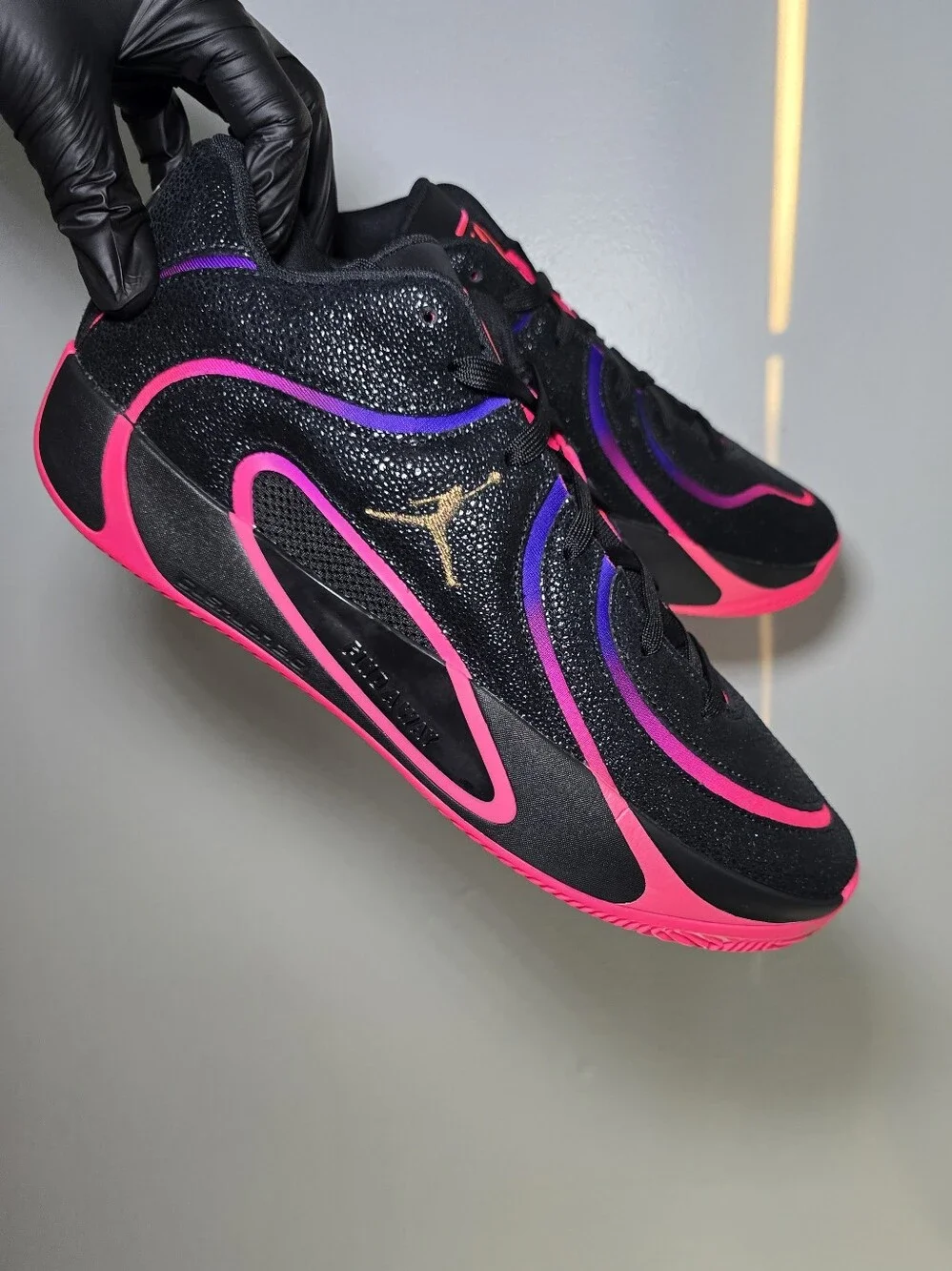 Nike Air Jordan Tatum 4 Smooth Soul Vol 2 Neon Black Pink IR0073-003 Size 13